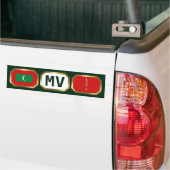 Autoaufkleber für Malediven-Flaggen-Karte (Auf Lkw)