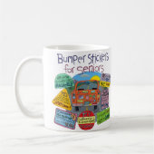 Autoaufkleber für Senioren Kaffeetasse (Links)