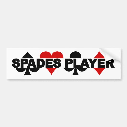 Autoaufkleber für Spades Player (Vorne)