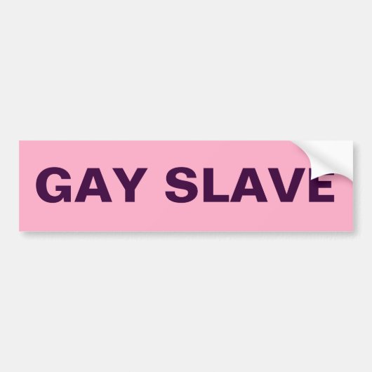 Autoaufkleber Gay Slave (Vorne)