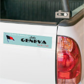 Autoaufkleber Genfs Burgee (Auf Lkw)