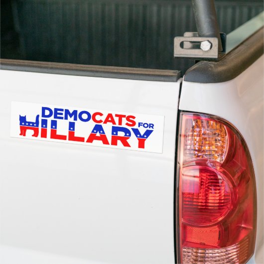 Autoaufkleber Hillary 2016 "Democats für Hillary" (Auf Lkw)