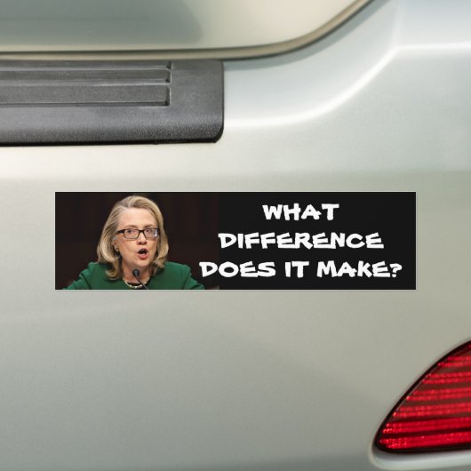 AUTOAUFKLEBER HILLARY BANGHAZI (Auf Auto)