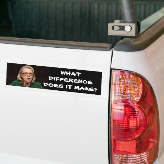 AUTOAUFKLEBER HILLARY BANGHAZI (Auf Lkw)