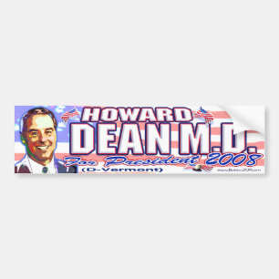 Autoaufkleber Howard Dean '08