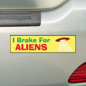 Autoaufkleber - I Bremse für Außerirdischen (Auf Auto)