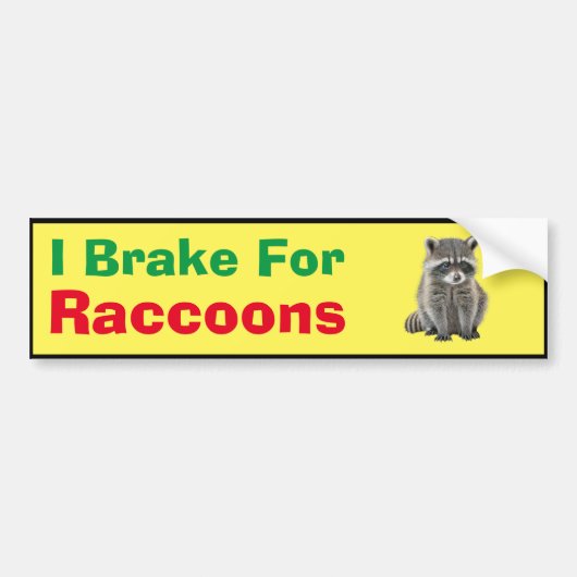 Autoaufkleber - I Bremse für Raccoons (Vorne)