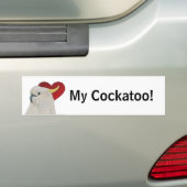 Autoaufkleber - i-Liebe mein Cockatoo! (Auf Auto)