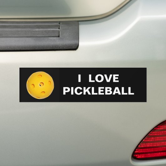 Autoaufkleber: I Liebe Pickleball Autoaufkleber (Auf Auto)