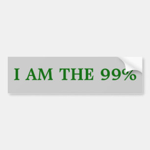 Autoaufkleber: Ich bin das 99% Autoaufkleber