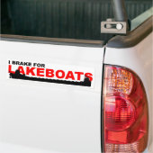 Autoaufkleber: Ich bremse für LAKEBOATS Autoaufkleber (Auf Lkw)