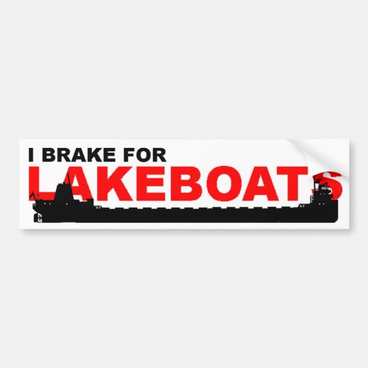 Autoaufkleber: Ich bremse für LAKEBOATS Autoaufkleber (Vorne)