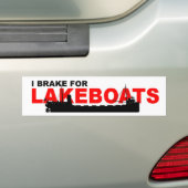 Autoaufkleber: Ich bremse für LAKEBOATS (Canaller) Autoaufkleber (Auf Auto)