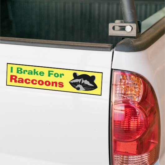 Autoaufkleber - Ich bremse Raccoons (Auf Lkw)