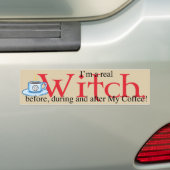 Autoaufkleber Kaffee-Hexe (On Car)