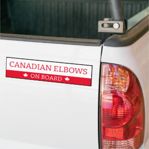 Autoaufkleber - Kanadische Elbows an Bord