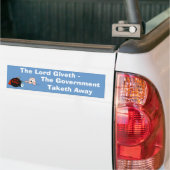 Autoaufkleber Lord-Giveth Government Taketh (Auf Lkw)