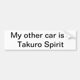 Autoaufkleber - mein anderes Auto ist ein Takuro