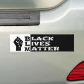 Autoaufkleber mit der Meldung Black Lives Materie (Auf Auto)