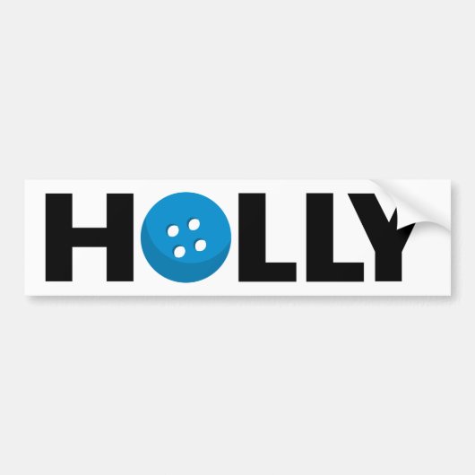 Autoaufkleber mit Holly-Taste (Vorne)