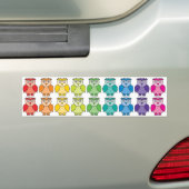 Autoaufkleber - niedliches Regenbogen-Eulen-Muster (Auf Auto)