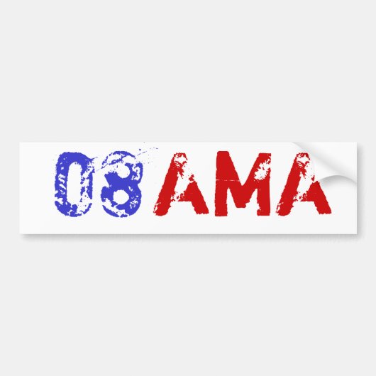 Autoaufkleber Obama 08 (Vorne)