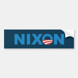 Autoaufkleber Obama Nixon