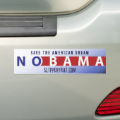 Autoaufkleber Obama "Nobama" (Auf Auto)