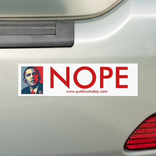 Autoaufkleber Obama Nope (Auf Auto)