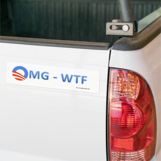 Autoaufkleber - Obama O - OMG-WTF (Auf Lkw)
