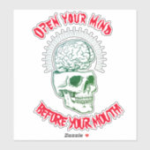 Autoaufkleber Öffne deinen Geist Aufkleber (Blatt)