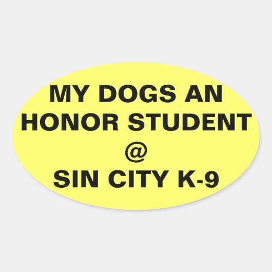 Autoaufkleber Ovaler Aufkleber (Vorderseite)