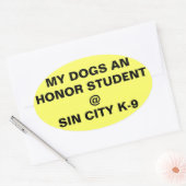 Autoaufkleber Ovaler Aufkleber (Umschlag)