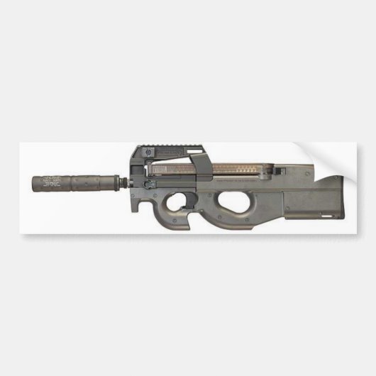 Autoaufkleber - P90 w/Silencer (Vorne)