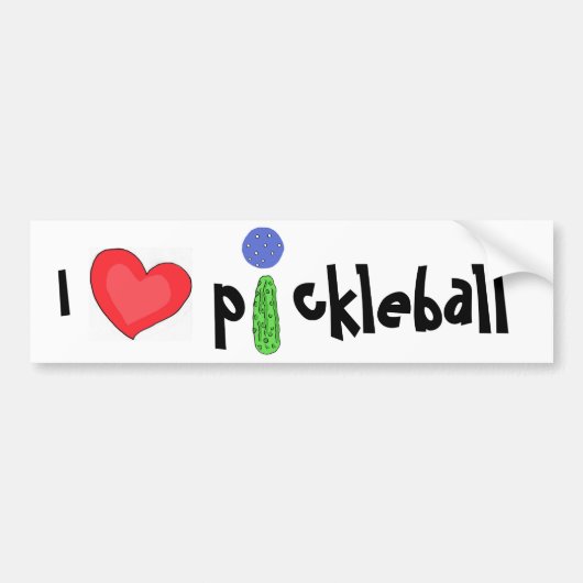 Autoaufkleber pickleball Liebe der CF I (Vorne)