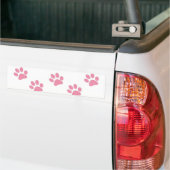 Autoaufkleber Pink Paw Prints (Auf Lkw)