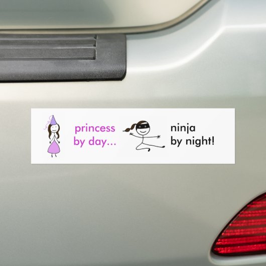 Autoaufkleber Prinzessin-Ninja (Auf Auto)