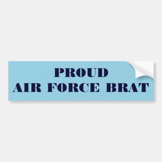 Autoaufkleber Proud Air Force Brat (Vorne)