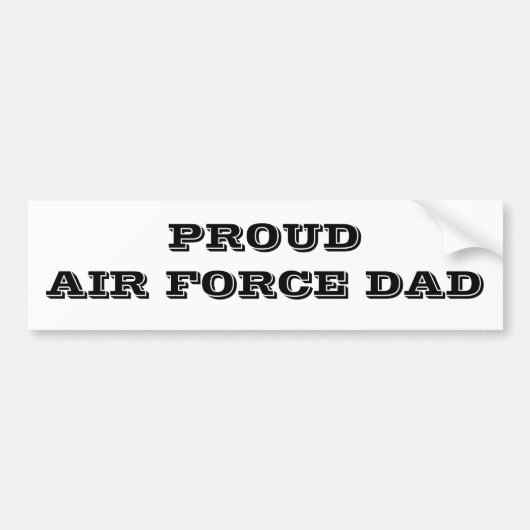 Autoaufkleber Proud Air Force Vater (Vorne)