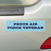 Autoaufkleber Proud Air Force Veteran (Auf Auto)
