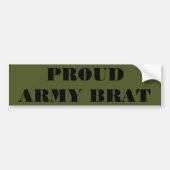 Autoaufkleber Proud Army Brat (Vorne)