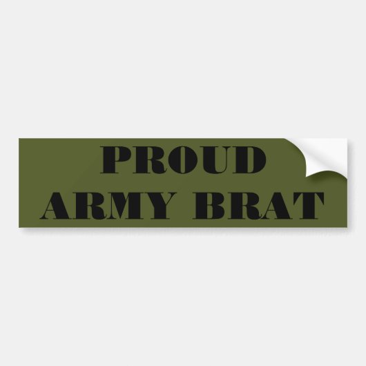 Autoaufkleber Proud Army Brat (Vorne)