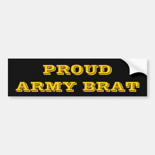 Autoaufkleber Proud Army Brat (Vorne)