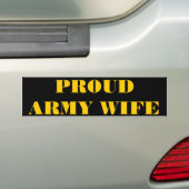 Autoaufkleber Proud Army Ehefrau (Auf Auto)