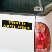 Autoaufkleber Proud Army Ehefrau (Auf Lkw)