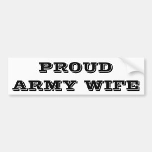 Autoaufkleber Proud Army Ehefrau