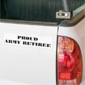 Autoaufkleber Proud Army RETIREE (Auf Lkw)