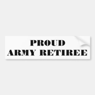Autoaufkleber Proud Army RETIREE