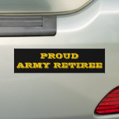 Autoaufkleber Proud Army Retiree (Auf Auto)