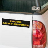Autoaufkleber Proud Army Retiree (Auf Lkw)
